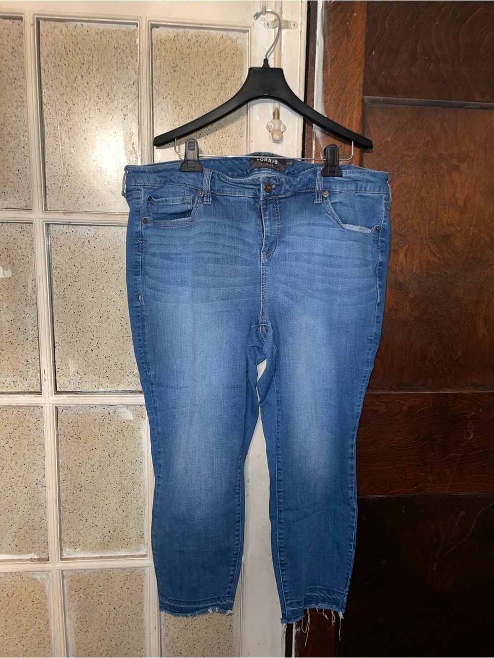 torrid Light Blue Ankle Crop Skinny Jeans - Size 20